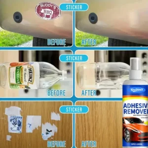 KineShineX Adhesive Remover - Dissolves Glue & Stickers from Glass, Paint, Metal, Tile