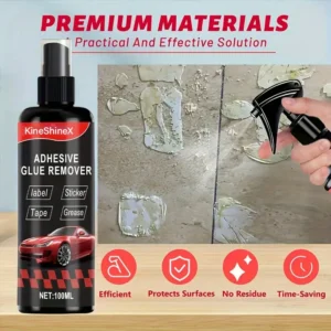 KineShineX Adhesive Glue Remover for Stickers, Labels & Decals - Premium 100ml