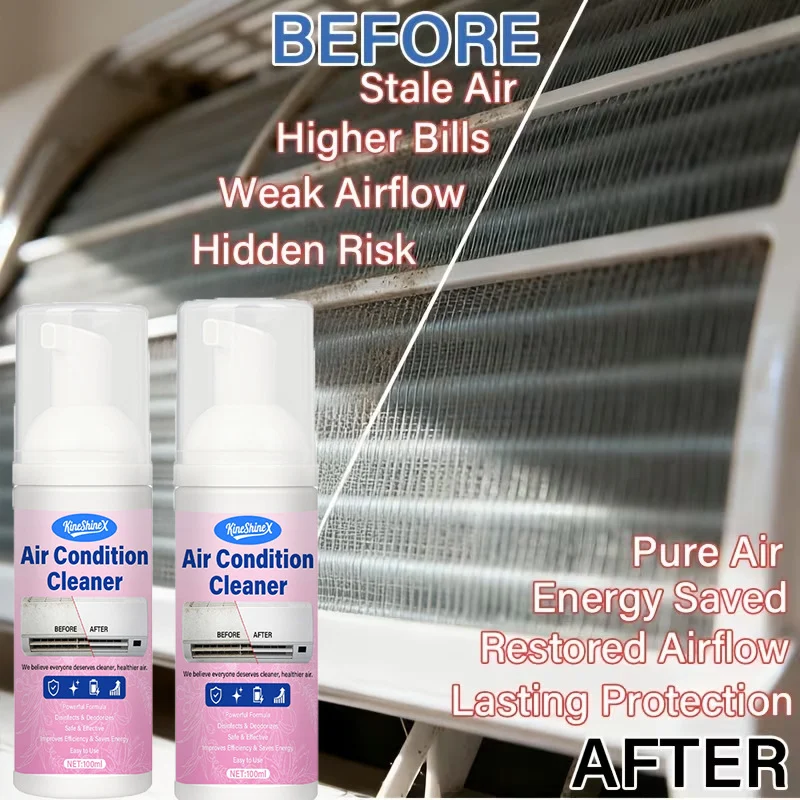 Air Conditioner Cleaner - Powerful No-Rinse Foam Formula 3 air conditioner cleaner foam spray spu1009556527025 desc 3