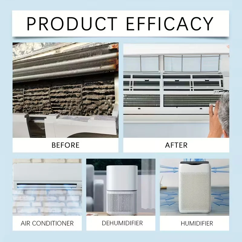 Air Conditioner Cleaner - Powerful No-Rinse Foam Formula 4 air conditioner cleaner foam spray spu1009556527025 desc 4