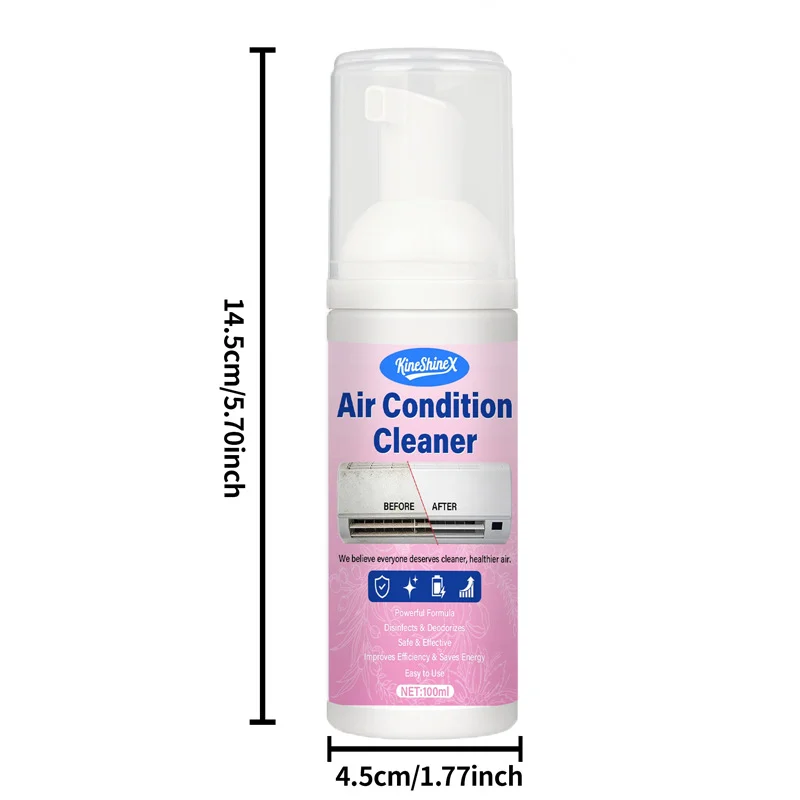 Air Conditioner Cleaner - Powerful No-Rinse Foam Formula 7 air conditioner cleaner foam spray spu1009556527025 desc 7