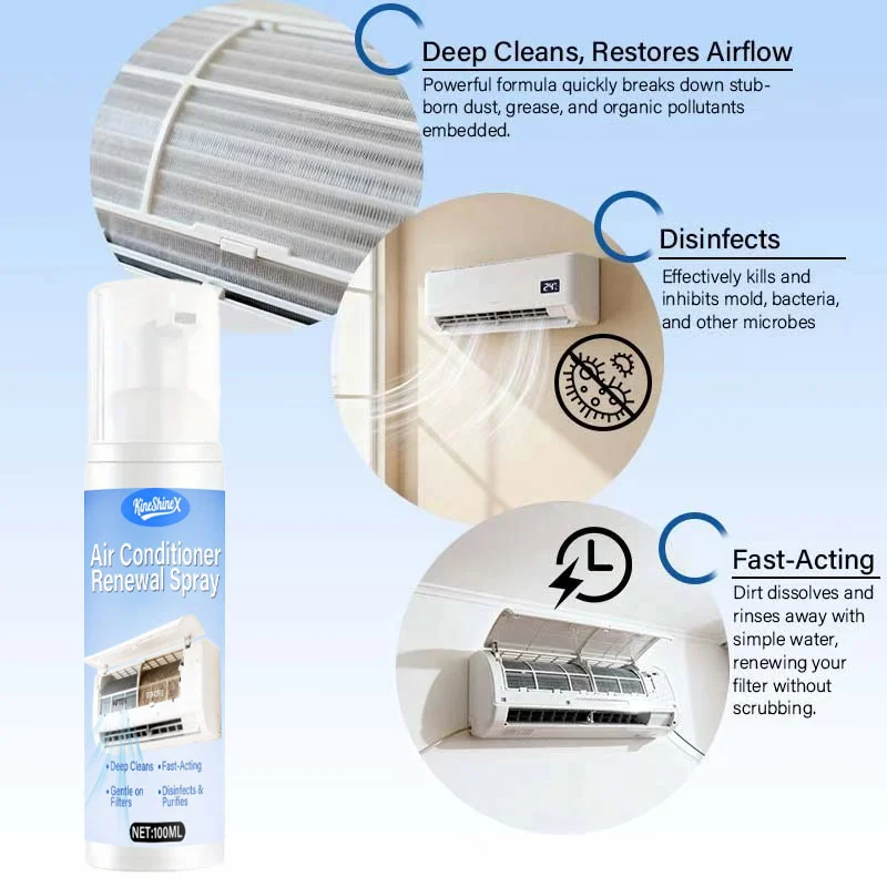 Air Conditioner Cleaning Spray - Deep Clean & Disinfectant Foam 4 air conditioner cleaning spray spu998614131084 desc 4