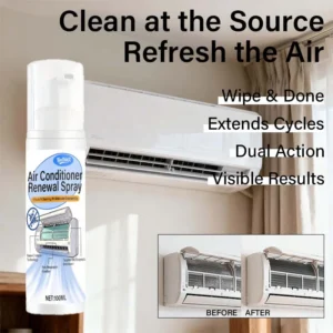 Kineshinex Air Conditioner Outdoor Unit Cleaner - Deep Cleans, Disinfects, Restores Airflow
