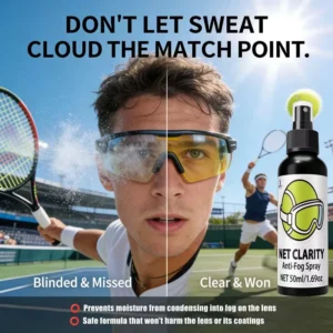 NETCLARITY Anti-Fog Spray for Goggles & Glasses - Clear Vision