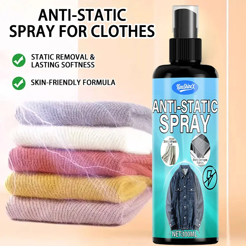 Anti Static Spray for Clothes and Hair - Softening Static Remover 100ml 10 anti static clothes spray spu992721670565 desc 10