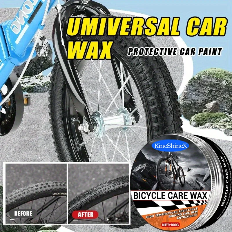 Bicycle Care Wax - High Gloss Polish & Paint Restorer (100g) 8 bicycle care wax polish spu939502663687 desc 8
