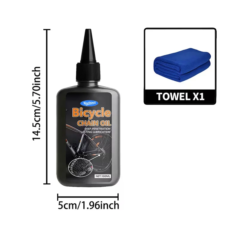 Bicycle Chain Oil - Deep Penetration & Anti-Rust Lubricant (100ml) 8 bicycle chain lubricant oil spu1011424146614 desc 8