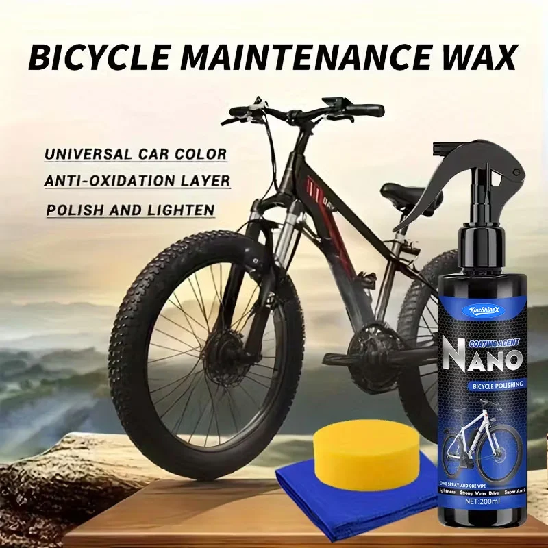 Bicycle Coating Wax - Nanotechnology Polish & Water Repellent (200ml) 1 bicycle coating wax polish spu980628917734 desc 1