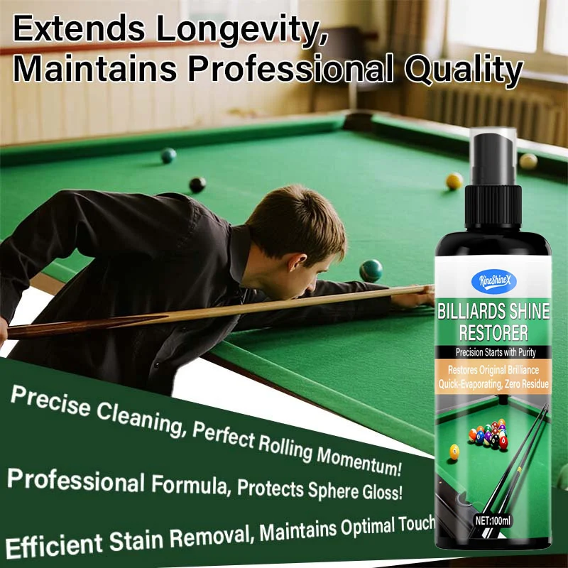 Billiard Ball Cleaner and Polish - Professional Shine Restorer for Pool Balls & Cues 2 billiard ball cleaner polish spu997388798758 desc 2