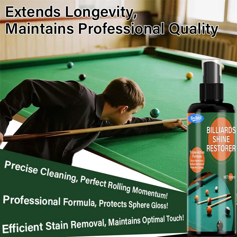 Billiard Ball Cleaner & Polisher - 100ml Triple-Action Formula 3 billiard ball cleaner polish spu998184921192 desc 3
