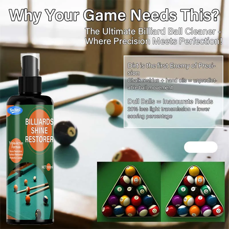 Billiard Ball Cleaner & Polisher - 100ml Triple-Action Formula 4 billiard ball cleaner polish spu998184921192 desc 4