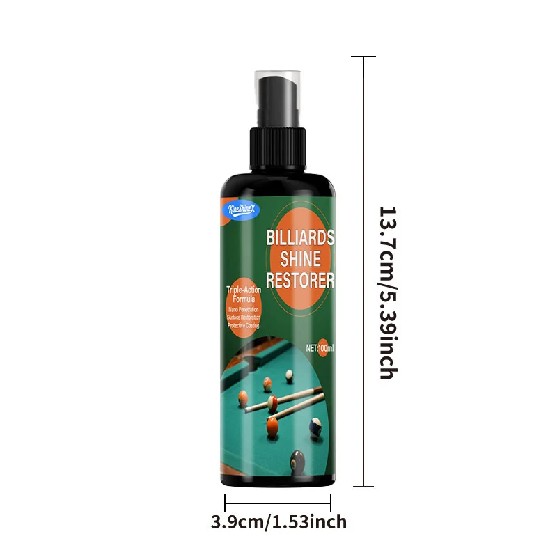 Billiard Ball Cleaner & Polisher - 100ml Triple-Action Formula 6 billiard ball cleaner polish spu998184921192 desc 6