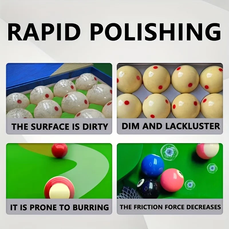 Billiard Ball Polish Wax & Cleaner - Professional Shine Restorer 5 billiards polish wax cleaner spu1011603526918 desc 5