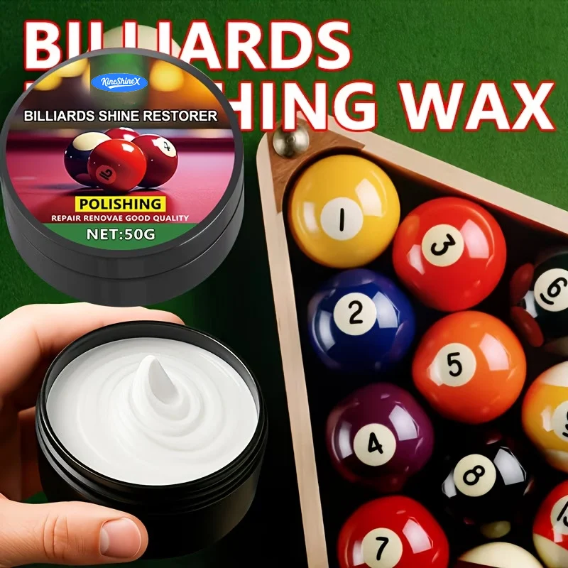 Billiard Ball Polish Wax & Cleaner - Professional Shine Restorer 6 billiards polish wax cleaner spu1011603526918 desc 6