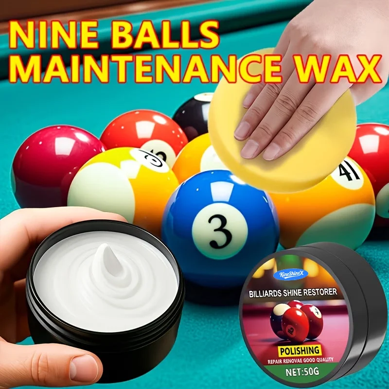 Billiard Ball Polish Wax & Cleaner - Professional Shine Restorer 9 billiards polish wax cleaner spu1011603526918 desc 9