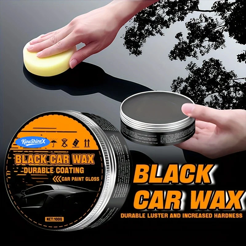 Black Car Wax Scratch Remover & Polish Kit - 100g 5 black car wax polish spu944002660800 desc 5