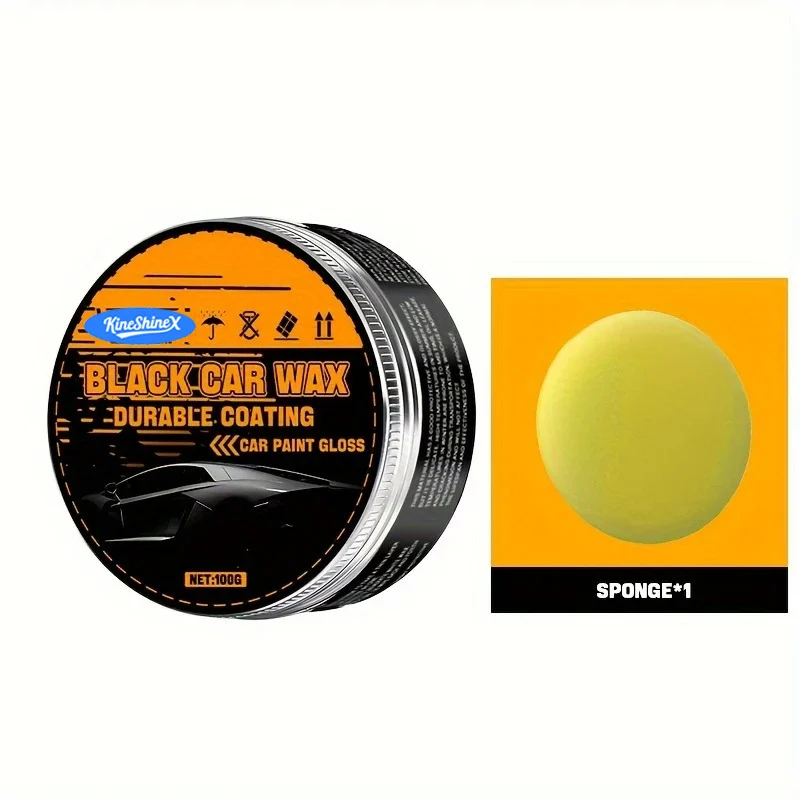 Black Car Wax Scratch Remover & Polish Kit - 100g 6 black car wax polish spu944002660800 desc 6