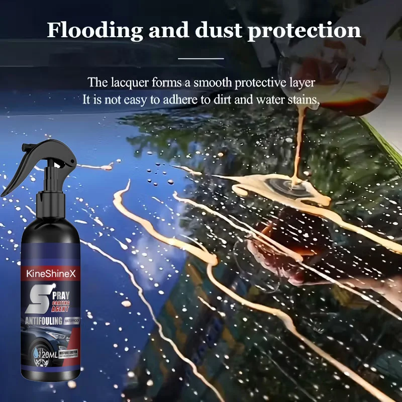 Car Coating Spray - Hydrophobic Gloss Enhancer & Paint Protectant (120ml) 5 car coating spray spu992382187794 desc 5