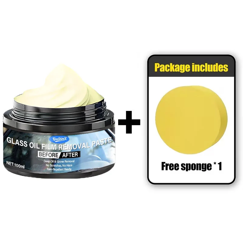 Car Glass Oil Film Remover & Deep Cleaning Paste - 100ml 7 car glass cleaner oil film remover spu1012612451052 desc 7