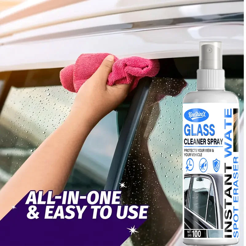 Car Glass Cleaner Spray - Oil Film & Water Stain Remover 2 car glass cleaner spu1003768226382 desc 2