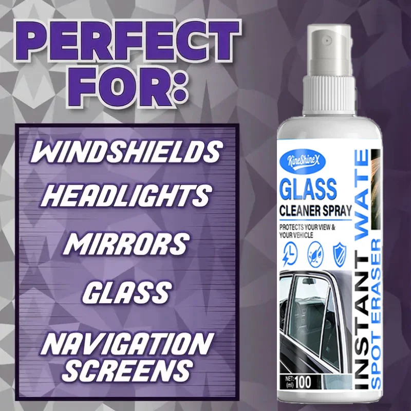 Car Glass Cleaner Spray - Oil Film & Water Stain Remover 4 car glass cleaner spu1003768226382 desc 4