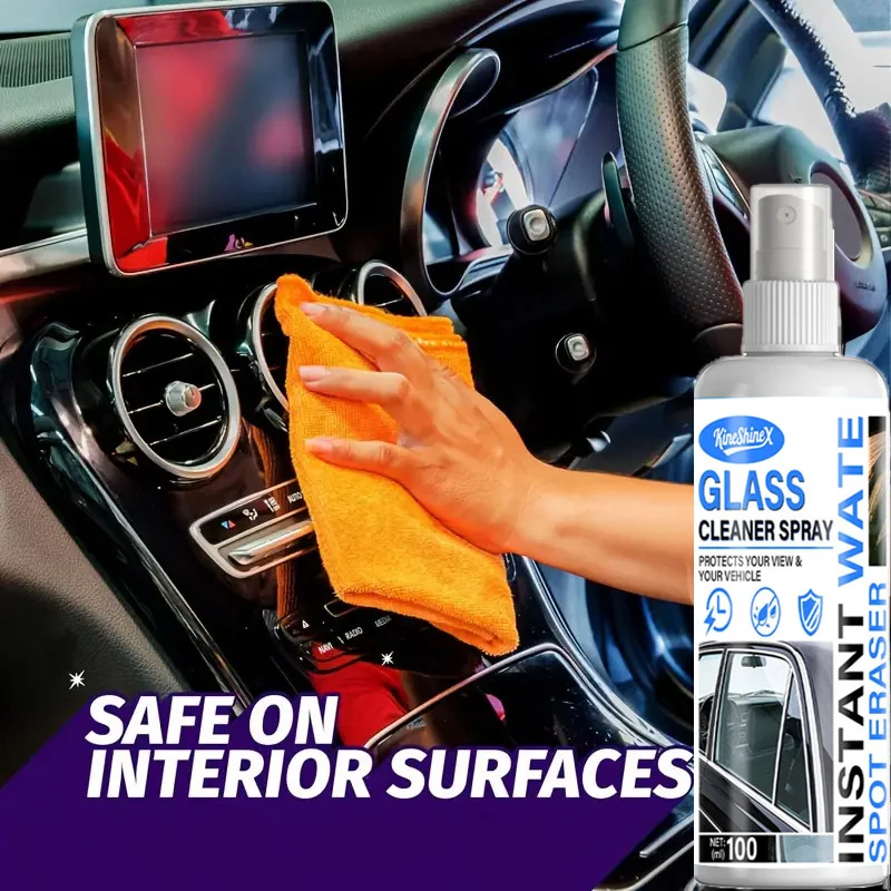 Car Glass Cleaner Spray - Oil Film & Water Stain Remover 6 car glass cleaner spu1003768226382 desc 6