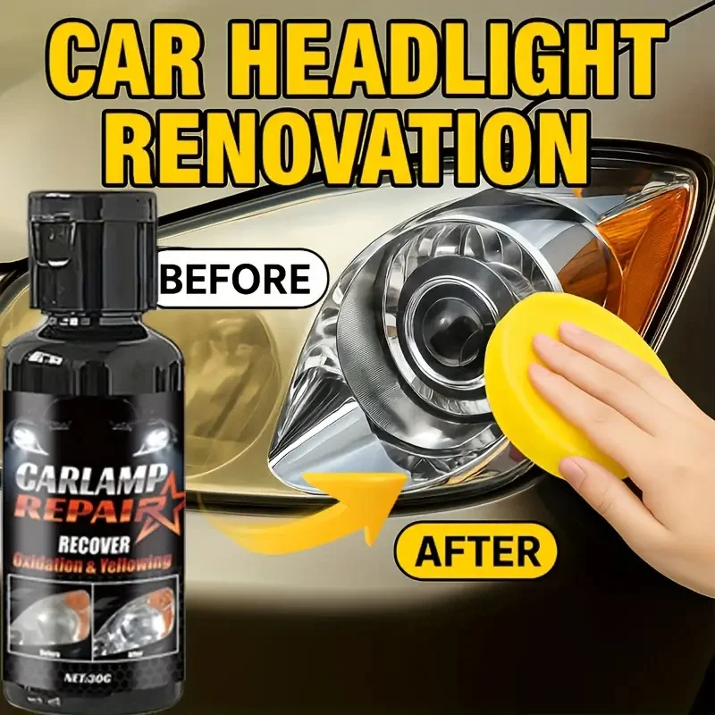 Headlight Restoration Cream - No Sanding Kit for Yellowing & Oxidation 2 car headlight restoration kit spu965455979484 desc 2