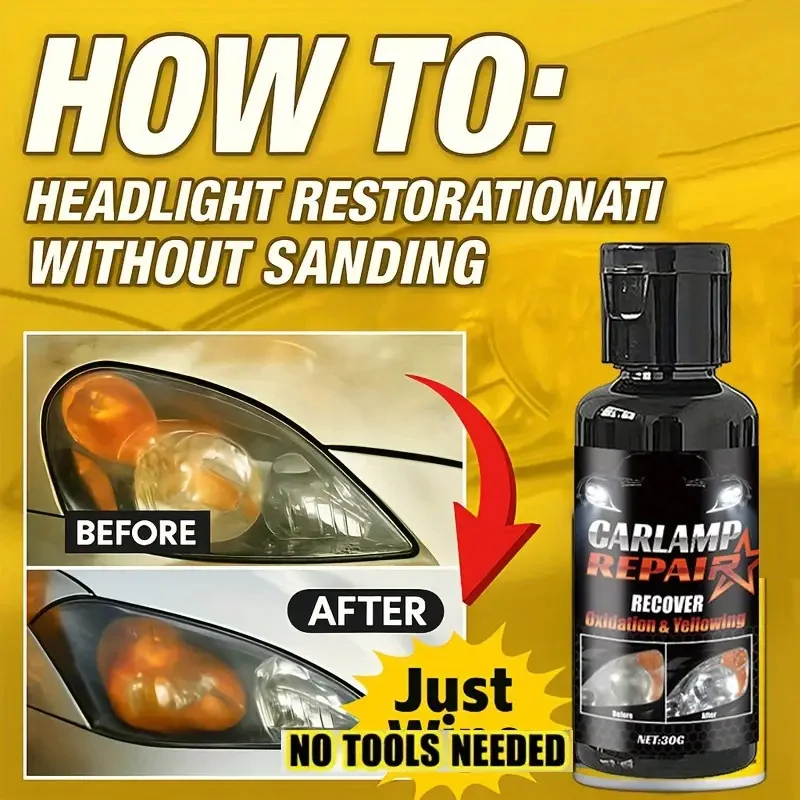 Headlight Restoration Cream - No Sanding Kit for Yellowing & Oxidation 5 car headlight restoration kit spu965455979484 desc 5