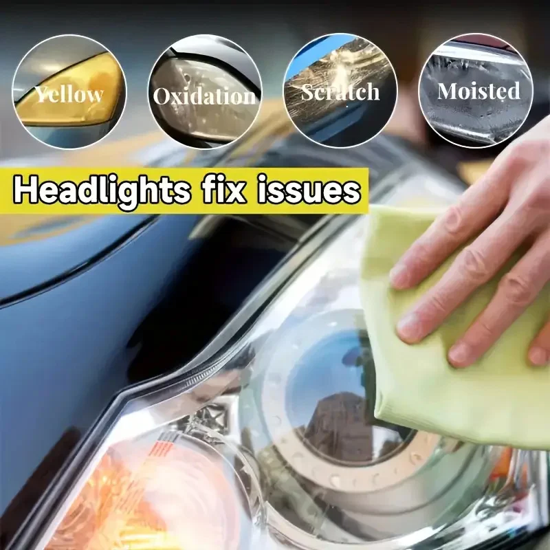 Headlight Restoration Cream - No Sanding Kit for Yellowing & Oxidation 7 car headlight restoration kit spu965455979484 desc 7