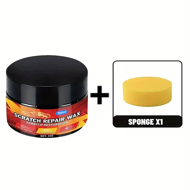 Car Scratch Remover Wax - Paint Restorer & Swirl Remover with Sponge 1 car scratch remover wax spu998118886346 desc 1