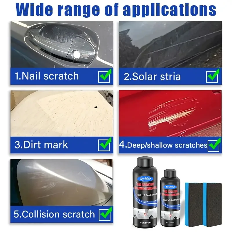 Car Scratch Repair Kit - Professional Wax Polish & Swirl Remover 1 car scratch repair kit spu958434649824 desc 1