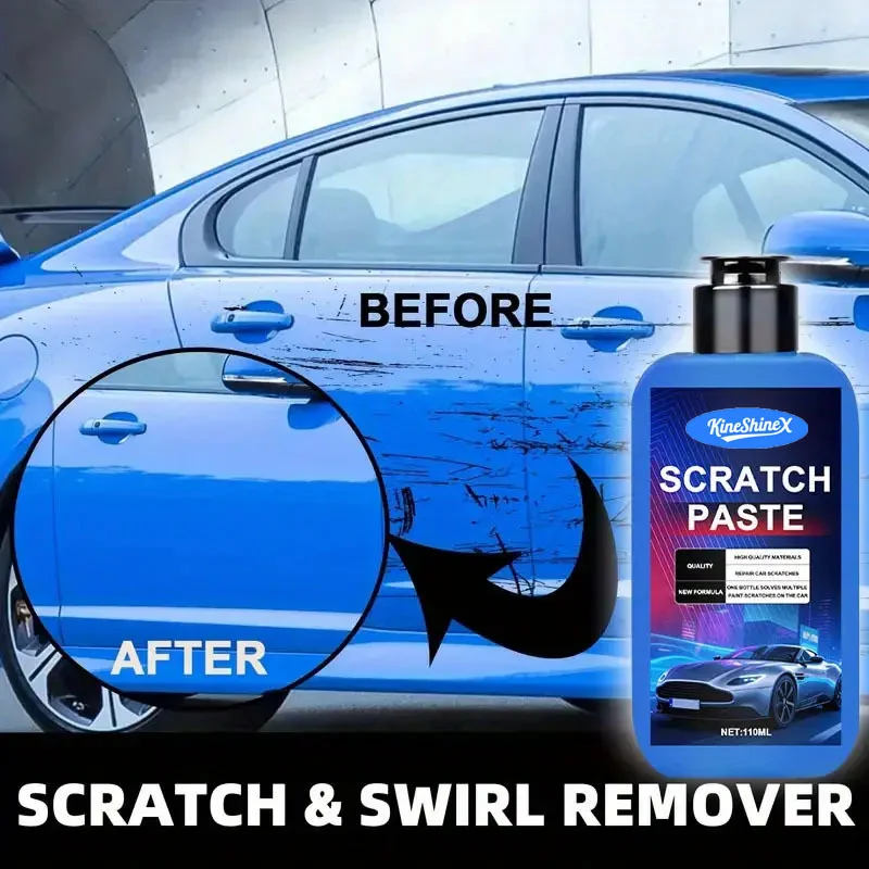 Car Scratch Repair Paste Kit - Nano Formula Swirl Remover - 110ml 2 car scratch repair paste spu948876463938 desc 2