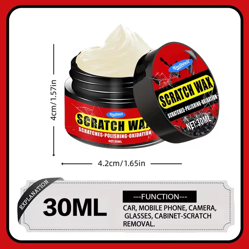 Car Windshield & Headlight Scratch Repair Wax - Acrylic Polish Kit 1 car scratch repair wax spu1009690893442 desc 1