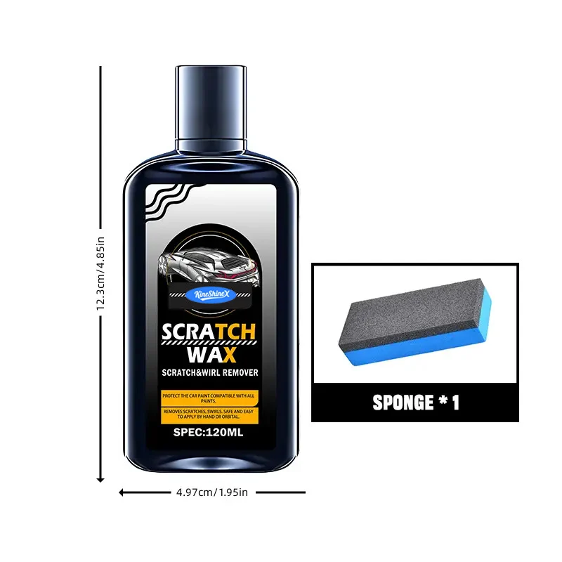 Car Scratch Repair Wax Kit - Scratch & Swirl Remover (120ml) 10 car scratch repair wax spu952990984715 desc 10