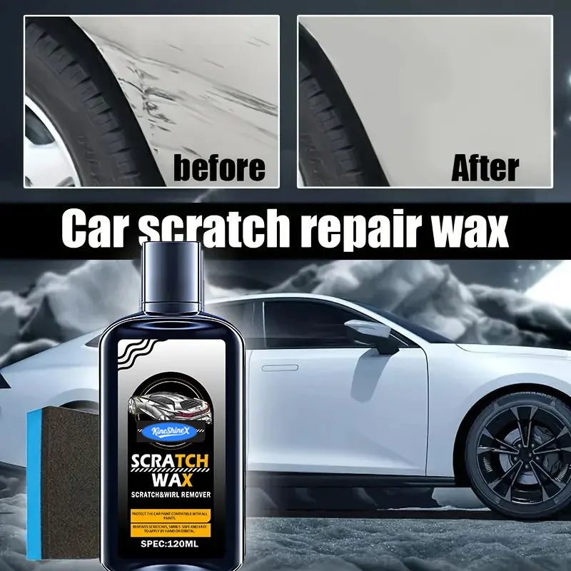 Car Scratch Repair Wax Kit - Scratch & Swirl Remover (120ml) 2 car scratch repair wax spu952990984715 desc 2