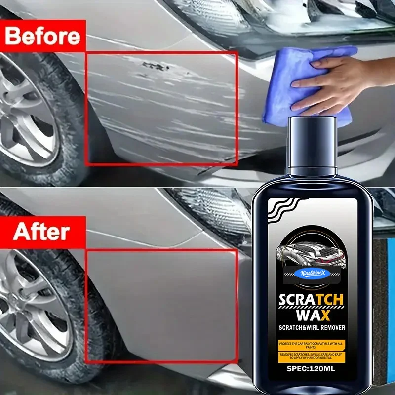 Car Scratch Repair Wax Kit - Scratch & Swirl Remover (120ml) 5 car scratch repair wax spu952990984715 desc 5
