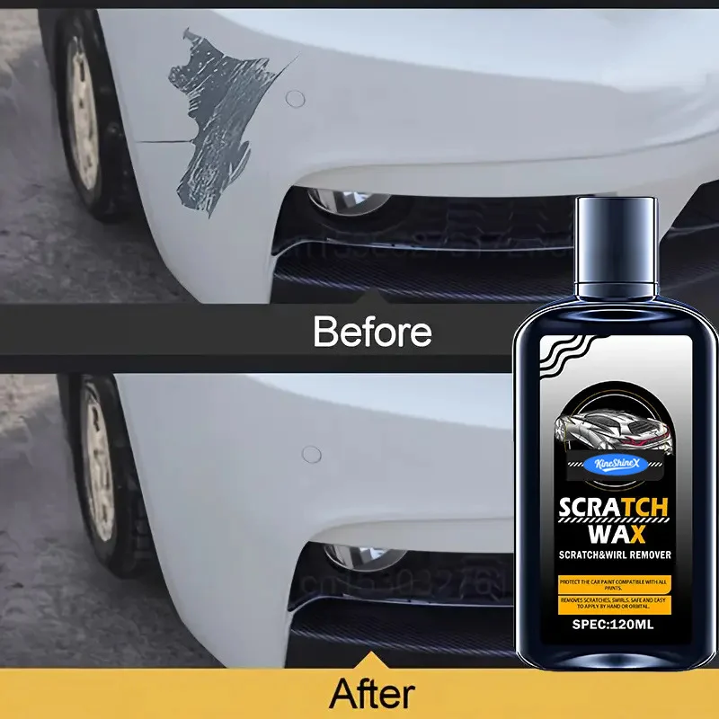 Car Scratch Repair Wax Kit - Scratch & Swirl Remover (120ml) 6 car scratch repair wax spu952990984715 desc 6