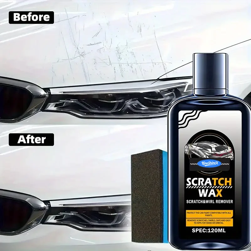 Car Scratch Repair Wax Kit - Scratch & Swirl Remover (120ml) 8 car scratch repair wax spu952990984715 desc 8