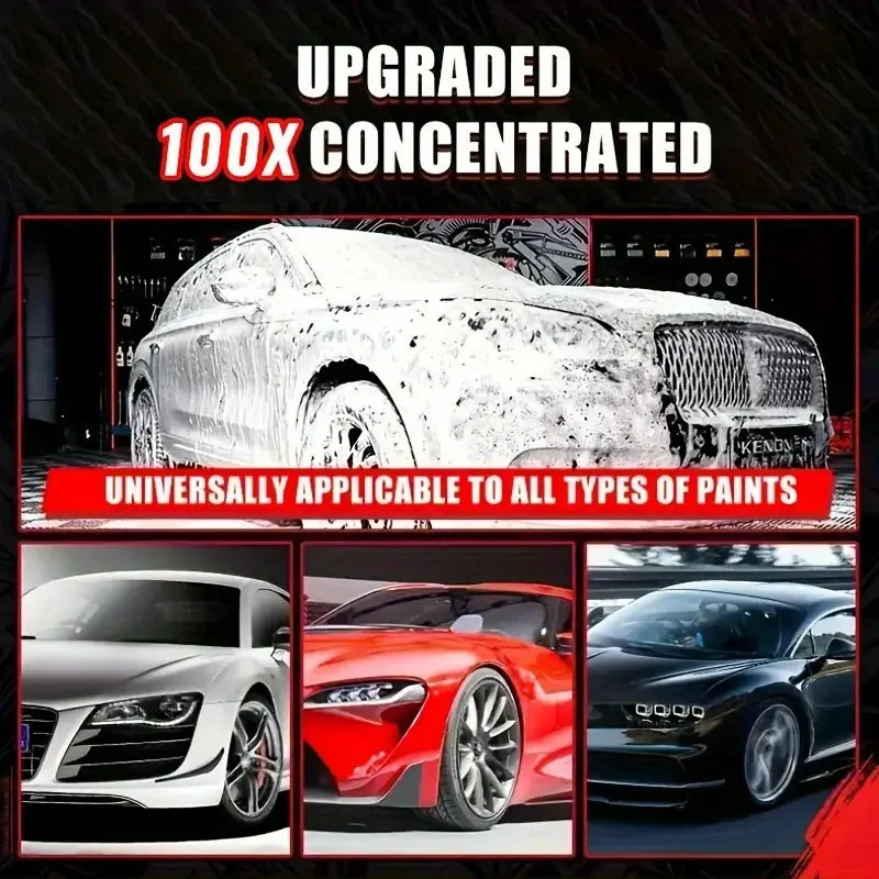 100X Concentrated Car Wash Soap with Wax & High Foam 1 car wash soap concentrate spu956390284465 desc 1
