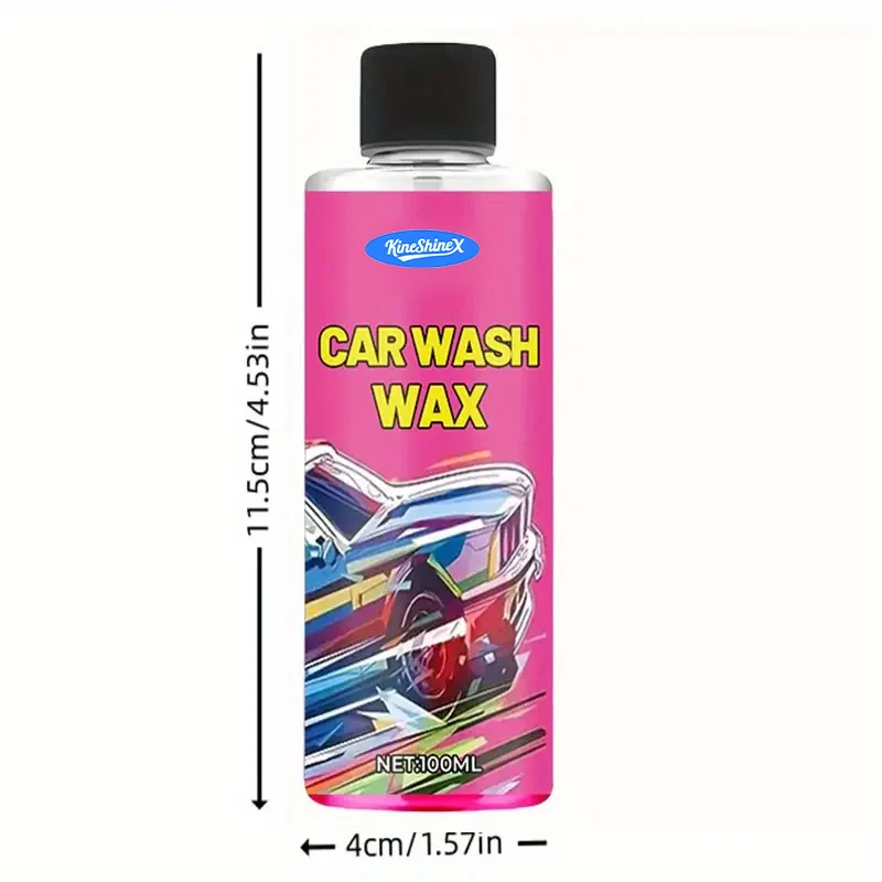 Car Wash Wax Soap - High Foam Concentrated Formula 100ml with Towel 1 car wash wax soap spu978029384087 desc 1