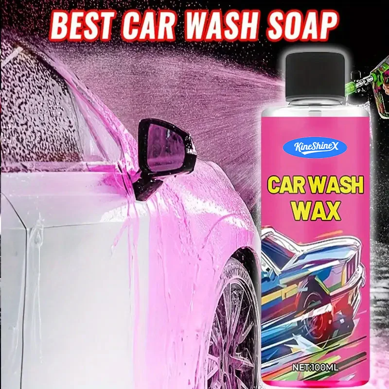 Car Wash Wax Soap - High Foam Concentrated Formula 100ml with Towel 7 car wash wax soap spu978029384087 desc 7