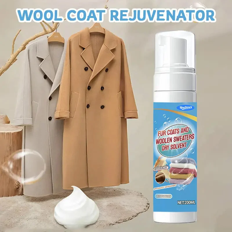 Foam Dry Cleaner for Fur and Wool - No-Rinse Stain Remover 2 foam dry cleaner stain remover spu990675569332 desc 2