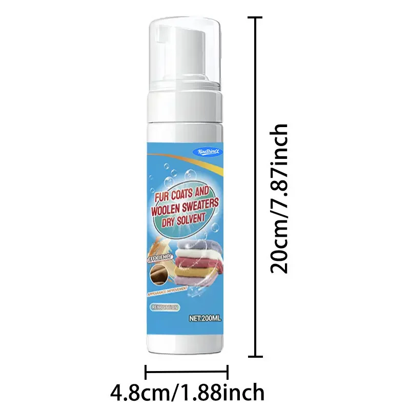 Foam Dry Cleaner for Fur and Wool - No-Rinse Stain Remover 6 foam dry cleaner stain remover spu990675569332 desc 6