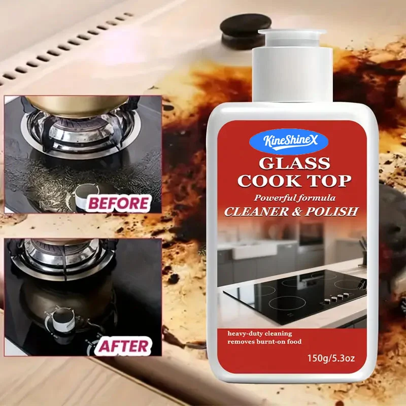Glass Cooktop Cleaner & Polish - Heavy-Duty Cleaning Cream with Sponge 4 glass cooktop cleaner polish spu954751038349 desc 6