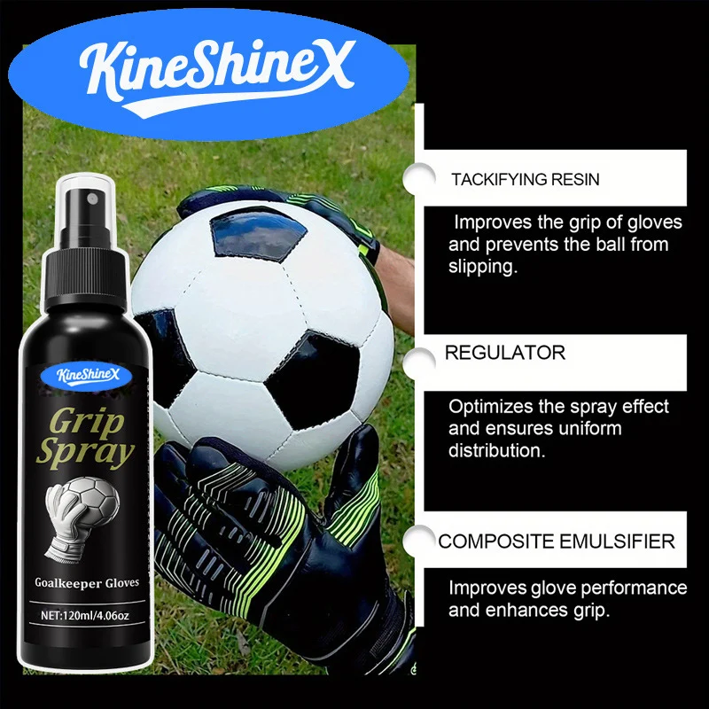 Goalkeeper Glove Grip Spray & Tackifying Resin Cleaner - 120ml 3 goalkeeper glove grip spray spu951638591289 desc 3
