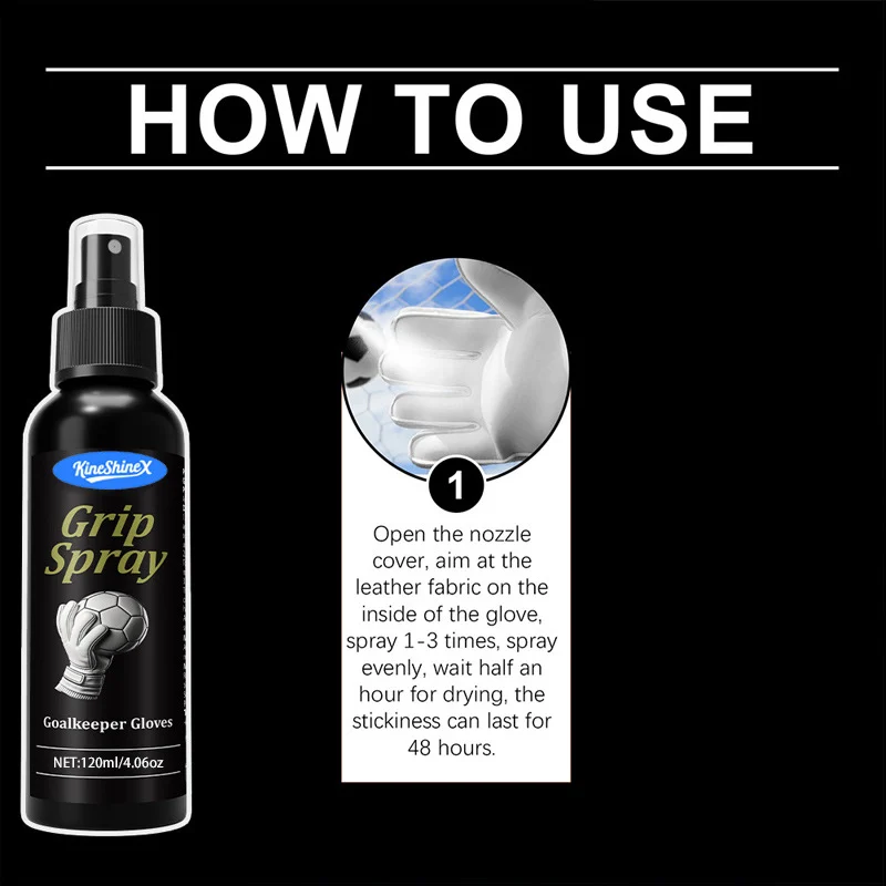 Goalkeeper Glove Grip Spray & Tackifying Resin Cleaner - 120ml 6 goalkeeper glove grip spray spu951638591289 desc 6
