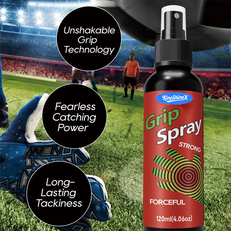 Goalkeeper Grip Spray and Remover - Strong Long-Lasting Tackiness (120ml) 3 goalkeeper glove grip spray spu956626134795 desc 3
