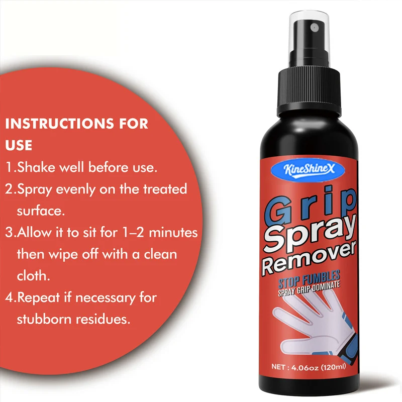 Goalkeeper Grip Spray and Remover - Strong Long-Lasting Tackiness (120ml) 5 goalkeeper glove grip spray spu956626134795 desc 5