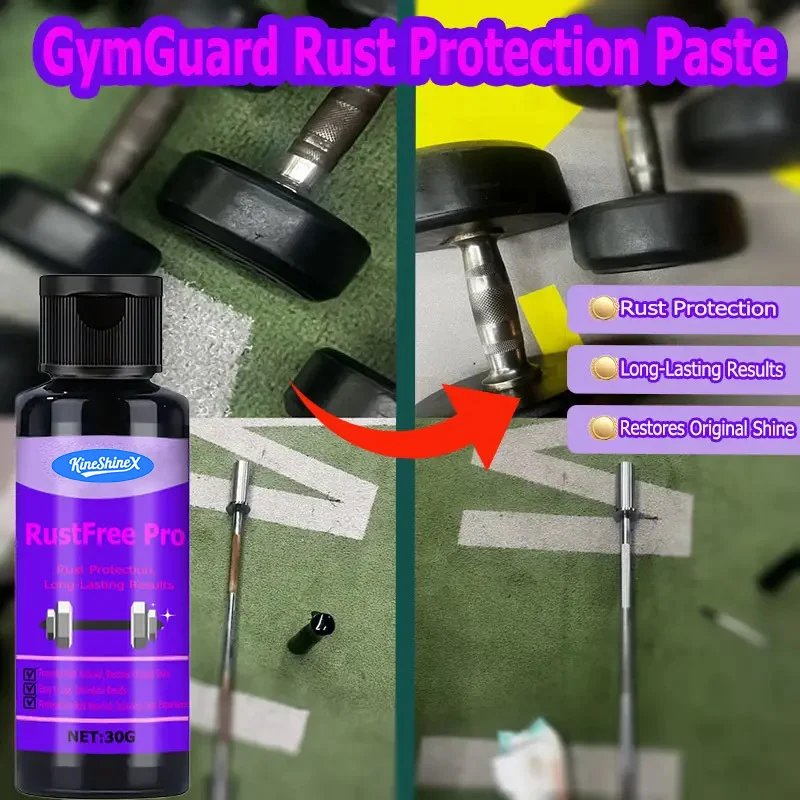RustFree Pro Gym Equipment Rust Remover & Protection Paste, 30g 4 gym rust remover protection paste spu977756342501 desc 4