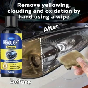 KineShinex Headlight Restoration Kit - Remove Yellowing, Clouding & Oxidation